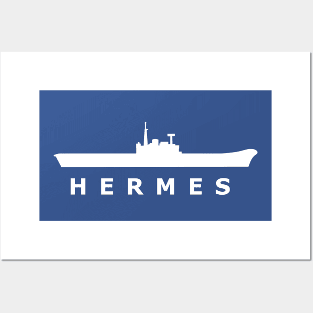 HMS Hermes (R12) Wall Art by The Warshipologist